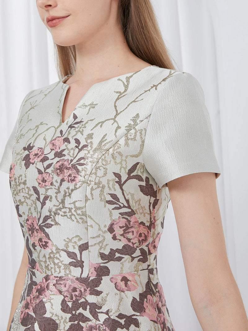 Vestido Elegante de Verano con Bordado Floral