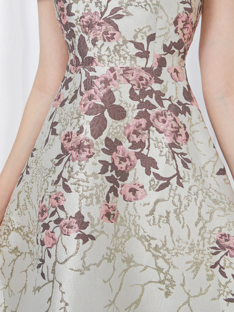 Vestido Elegante de Verano con Bordado Floral